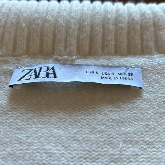 Navy and White Striped Zara Sweater - Picture 2 of 3